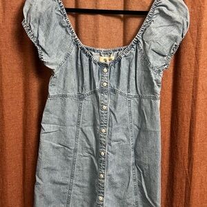 Madewell Blue Denim Mini Dress